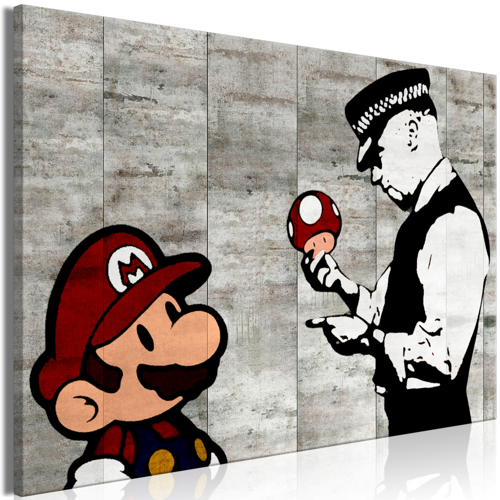 Schilderij Banksy: Mario Bros [Large Format]