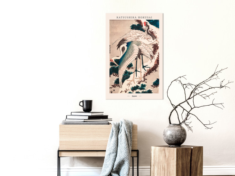Obraz Japońskie żurawie (1-częściowy) pionowy 142334 additionalImage 3