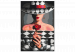 Paint by number Woman With Rose - Fashionable Character, Gray Background and Hat 144134 additionalThumb 7