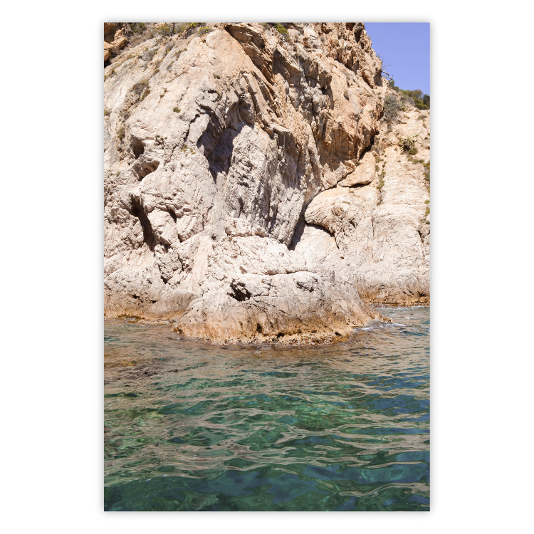 Plakat Hiszpańskie skały - widok przedstawiający wybrzeże stykające się z morzem 145234
