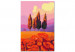 Paint by number Dreamland - Field Full of Poppies against a Purple Sky 147334 additionalThumb 6
