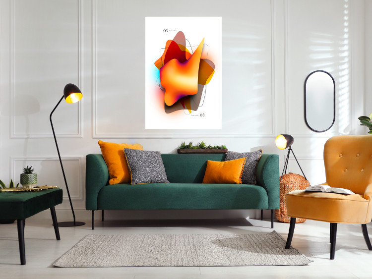 Poster Abstraction - Shapes in Juicy Colors on a Light Background 149734 additionalImage 10