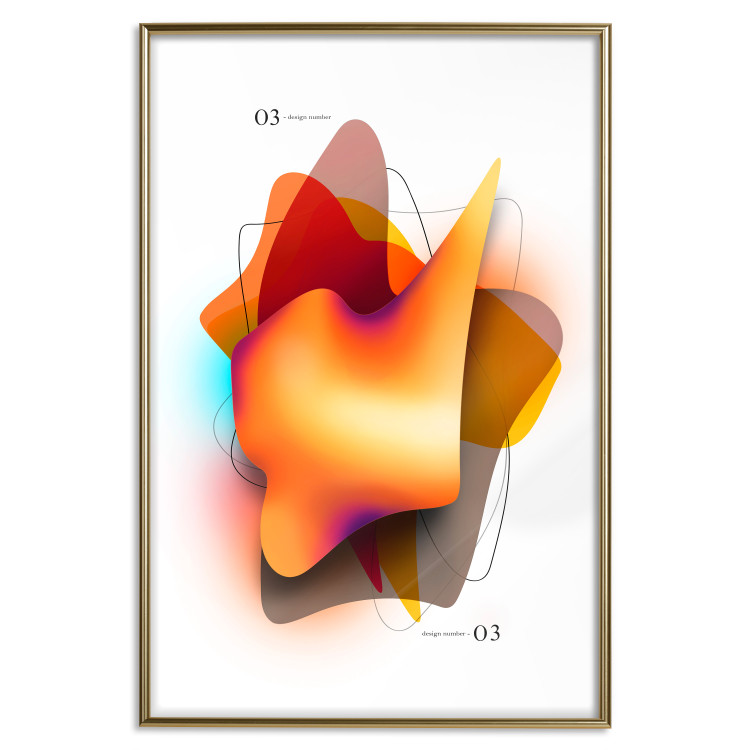 Poster Abstraction - Shapes in Juicy Colors on a Light Background 149734 additionalImage 23