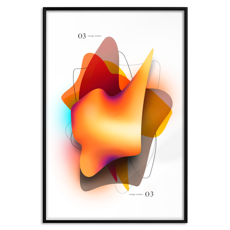 Poster Abstraction - Shapes in Juicy Colors on a Light Background 149734 additionalImage 19