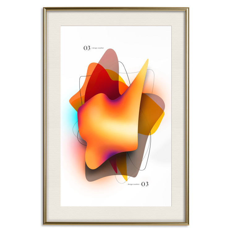 Poster Abstraction - Shapes in Juicy Colors on a Light Background 149734 additionalImage 27