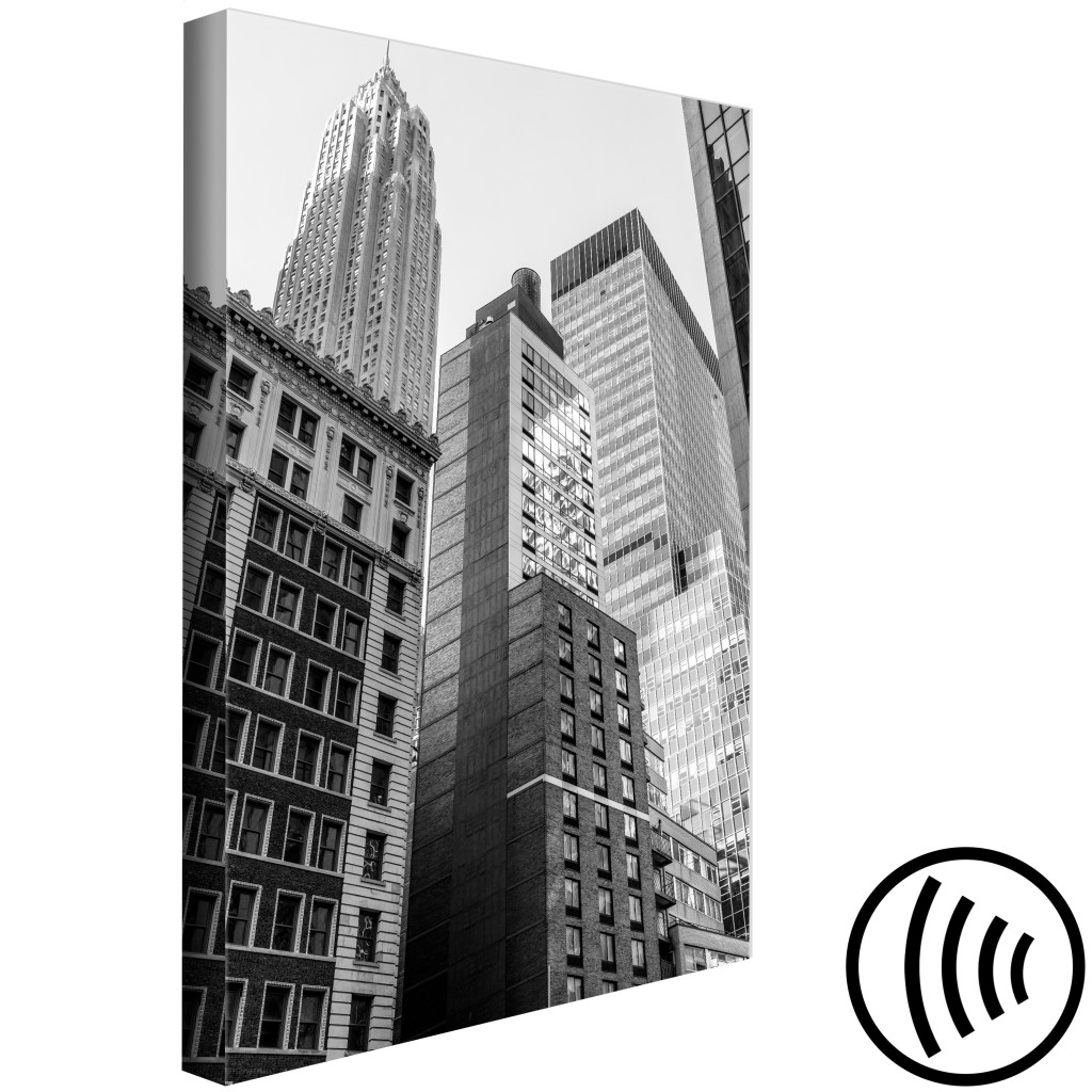 Obraz Architektura Nowego Jorku - Czarno-biała Fotografia Miejska