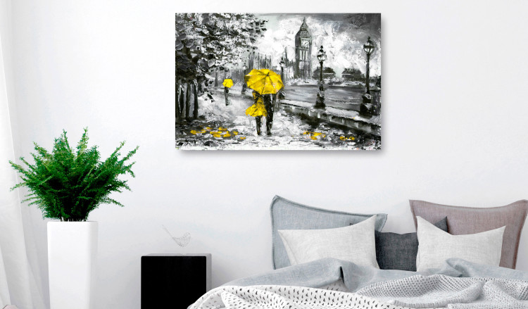 Acrylic Print Walk in London - Yellow [Glass] 150634 additionalImage 3