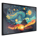 Póster Sunrise - A Vivid Landscape Inspired by the Works of Van Gogh 151134 additionalThumb 13