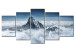 Leinwandbild Bergspitze über den Wolken 49934