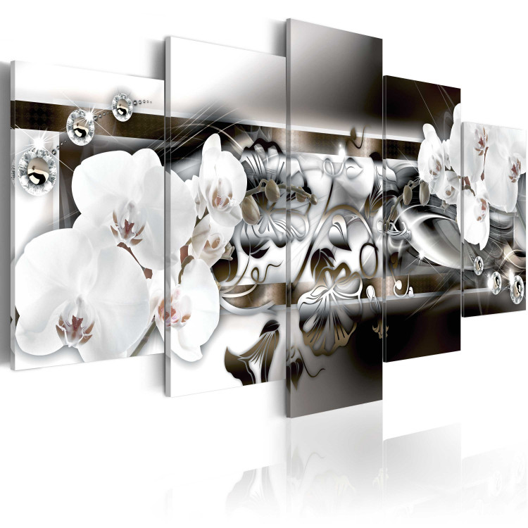 Cadre moderne Orchids suffused with platinum 50134 additionalImage 2