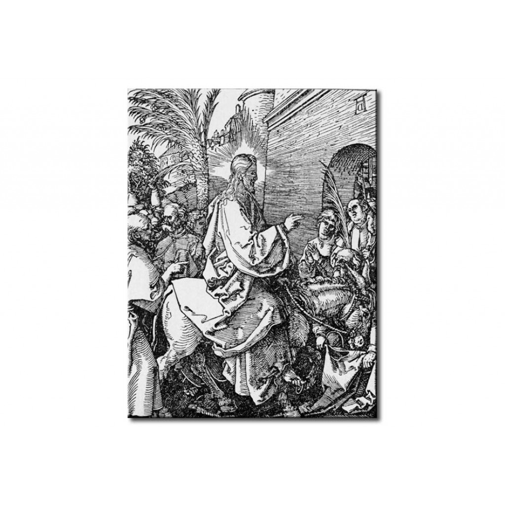 Schilderij  Albrecht Dürer: Christ's Entry Into Jerusalem