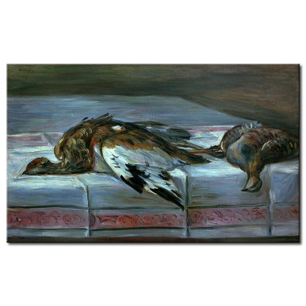Schilderij  Pierre-Auguste Renoir: Nature Morte Avec Faisan Et Perdrix