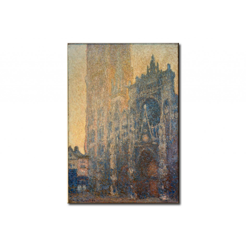 Schilderij  Claude Monet: The Cathedral Of Rouen, The Portal, Morning Mood