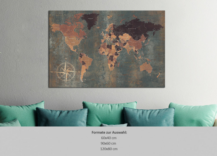 Tablero decorativo en corcho Mysterious World [Cork Map] 96034 additionalImage 7