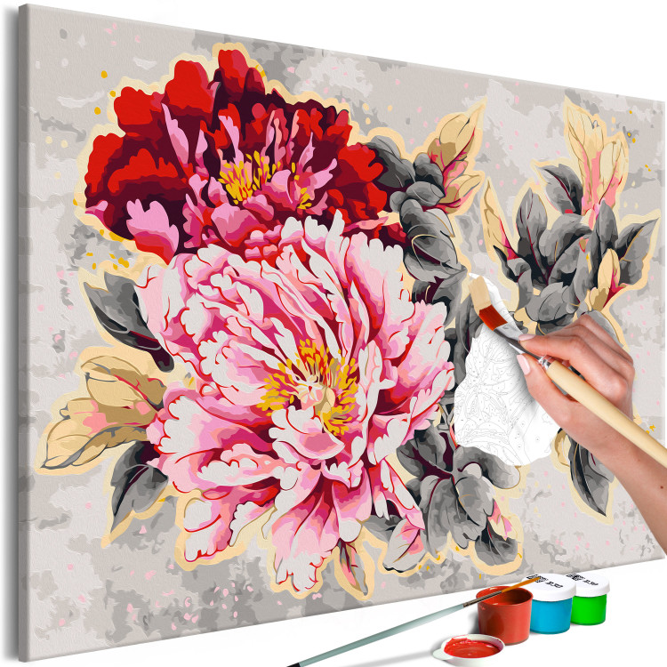 Paint by number Beautiful Peonies 107744 additionalImage 3