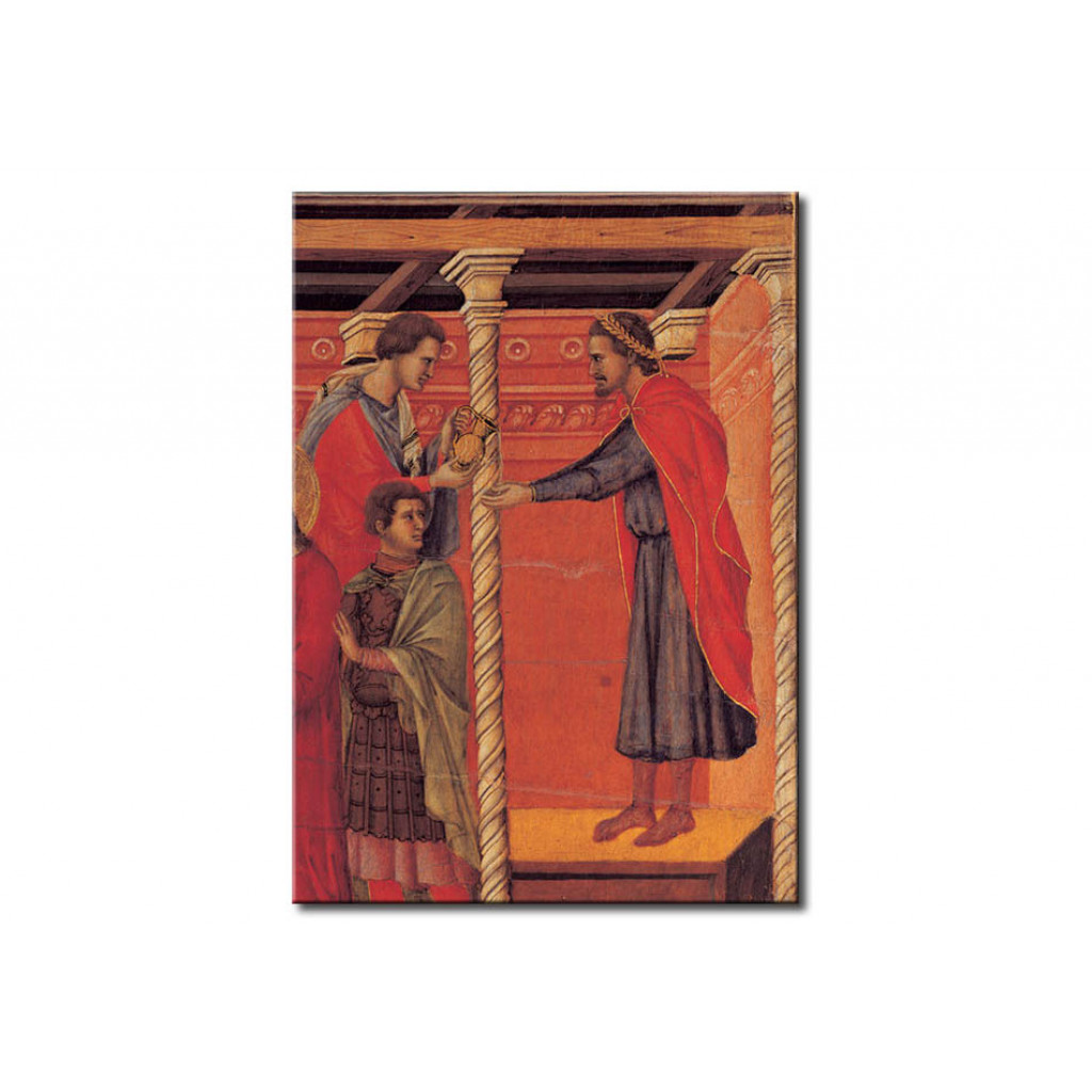 Schilderij  Duccio Di Buoninsegna: Pilate Washes His Hands Of Guilt