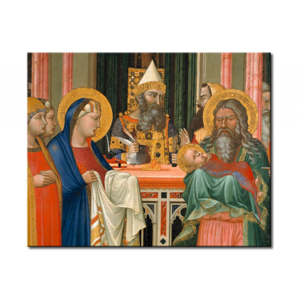 Schilderij  Ambrogio Lorenzetti: Presentation In Temple