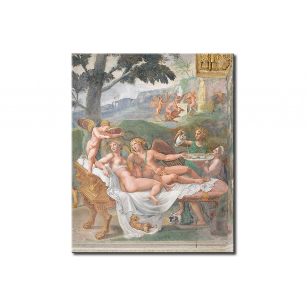 Schilderij  Giulio Romano: Amor Und Psyche