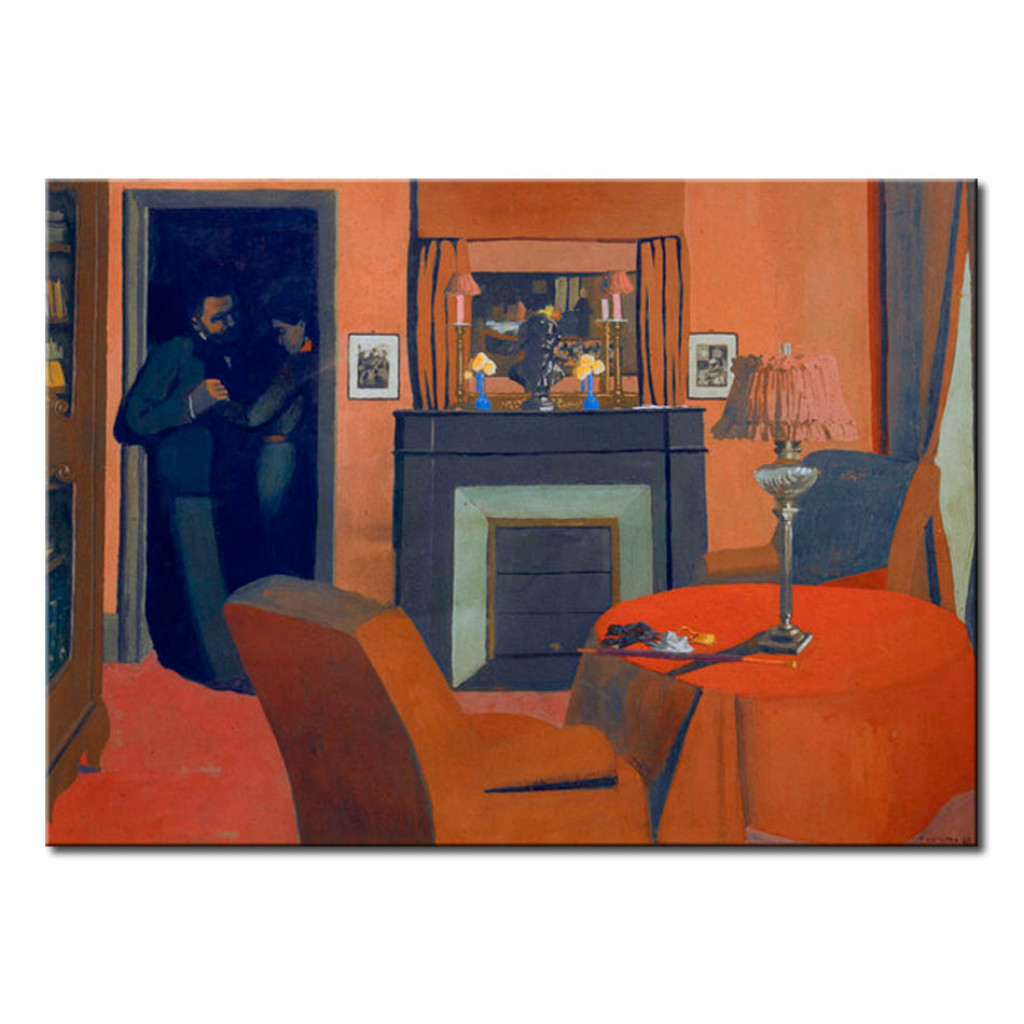 Schilderij  Félix Vallotton: The Red Room
