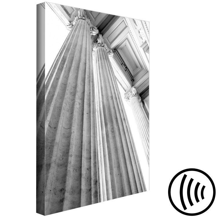 Canvas Greek column - black and white photo of architectural detail inspired by ancient Greece 129744 additionalImage 6