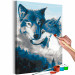  Dibujo para pintar con números Wolves in Love 131444 additionalThumb 3