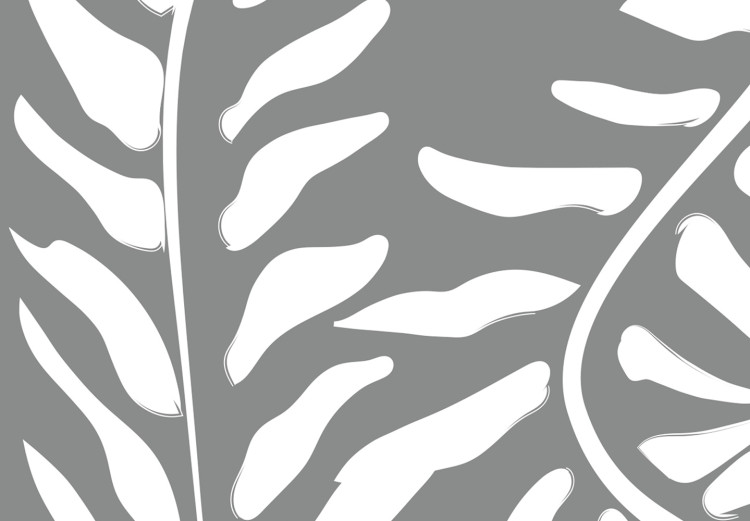 Cadre moderne Usine de serpent - abstraction avec un motif botanique sur fond gris 135644 additionalImage 5