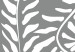 Cadre moderne Usine de serpent - abstraction avec un motif botanique sur fond gris 135644 additionalThumb 5