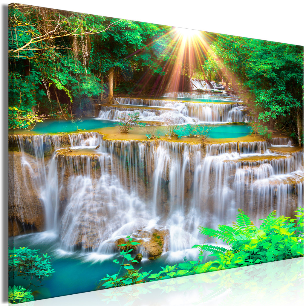 Schilderij Tropical Waterfall [Large Format]