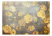 Carta da parati Nebbia fiorita - fiori di rosa arancioni su sfondo 143144 additionalThumb 1