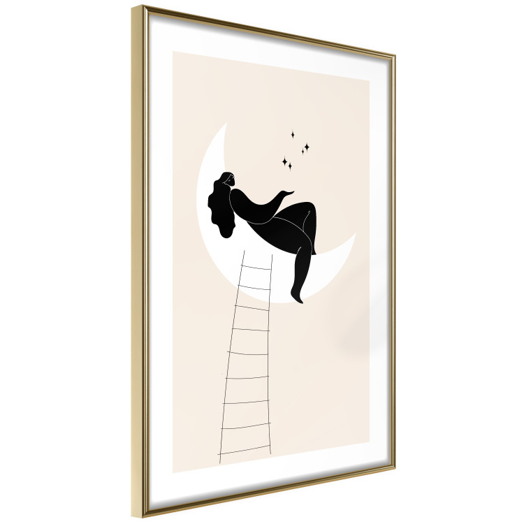 Wall Poster Ladder to the Moon - Girl From the Moon Charms the Stars 146144 additionalImage 13