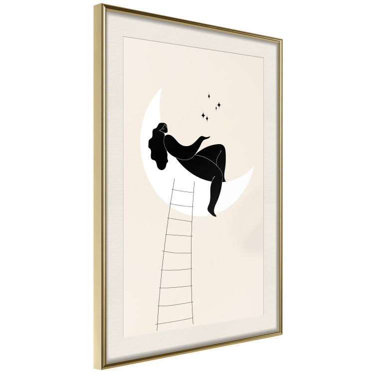 Wall Poster Ladder to the Moon - Girl From the Moon Charms the Stars 146144 additionalImage 9