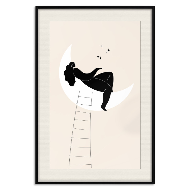 Wall Poster Ladder to the Moon - Girl From the Moon Charms the Stars 146144 additionalImage 21