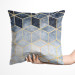 Sammets kudda Marble night - a minimalist geometric pattern in glamour style 147044 additionalThumb 2