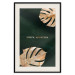 Wall Poster Mystical Monstera - Decorated Exotic Leaves on a Dark Green Background 149244 additionalThumb 26