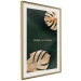 Wall Poster Mystical Monstera - Decorated Exotic Leaves on a Dark Green Background 149244 additionalThumb 10