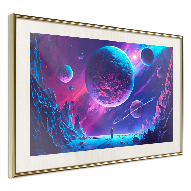 Wandposter Galactic Explorer - Rocky Planet in Space 150644 additionalImage 9