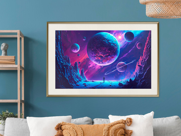 Wandposter Galactic Explorer - Rocky Planet in Space 150644 additionalImage 18