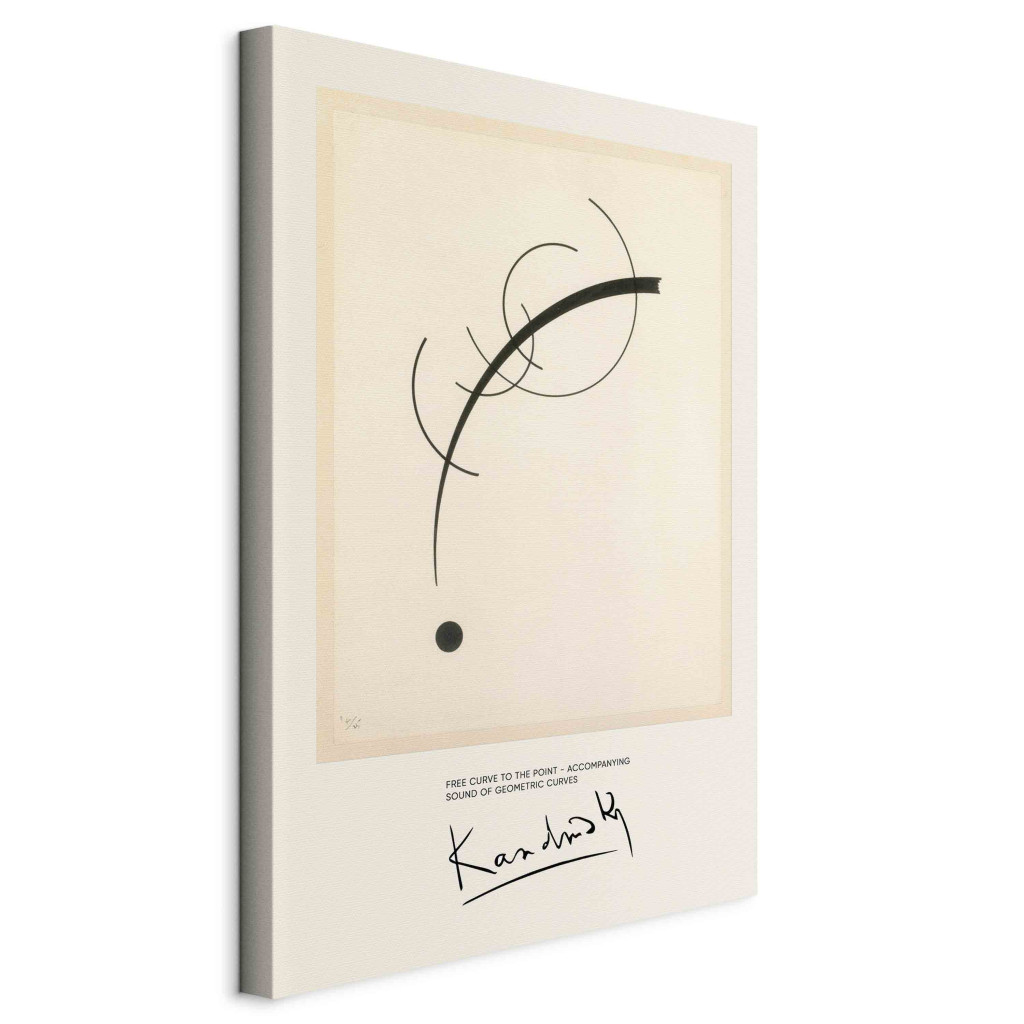 Duży Obraz XXL Swobodna Krzywa Do Punktu – Linia I Płaszczyzna Według Kandinsky'ego [Large Format]