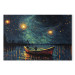 Acrylic Print Starry Night - Impressionistic Landscape With a View of the Sea and Sky [Glass] 151744 additionalThumb 2