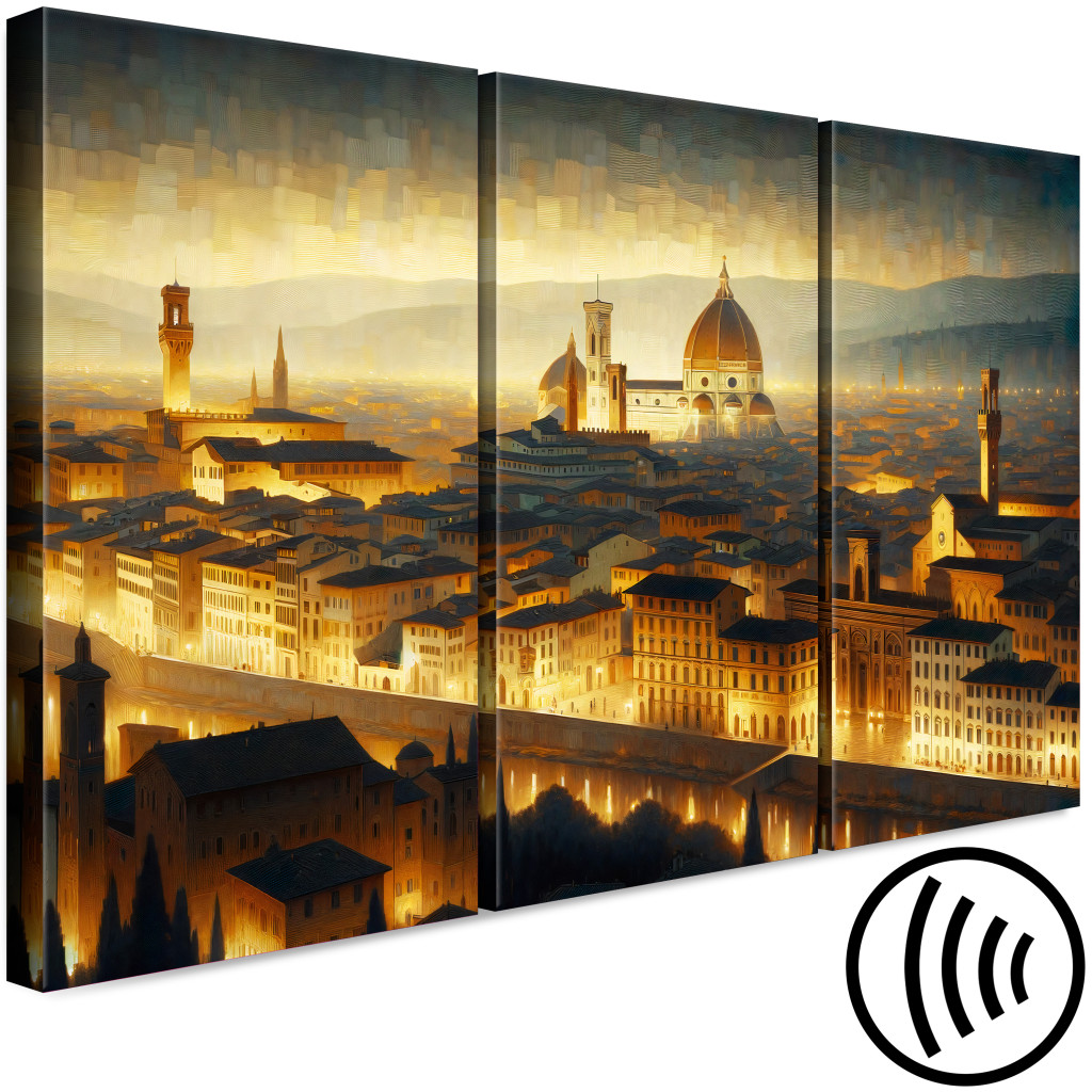 Schilderij  Andere Steden: Florence - View Of The City Of Renaissance And Art