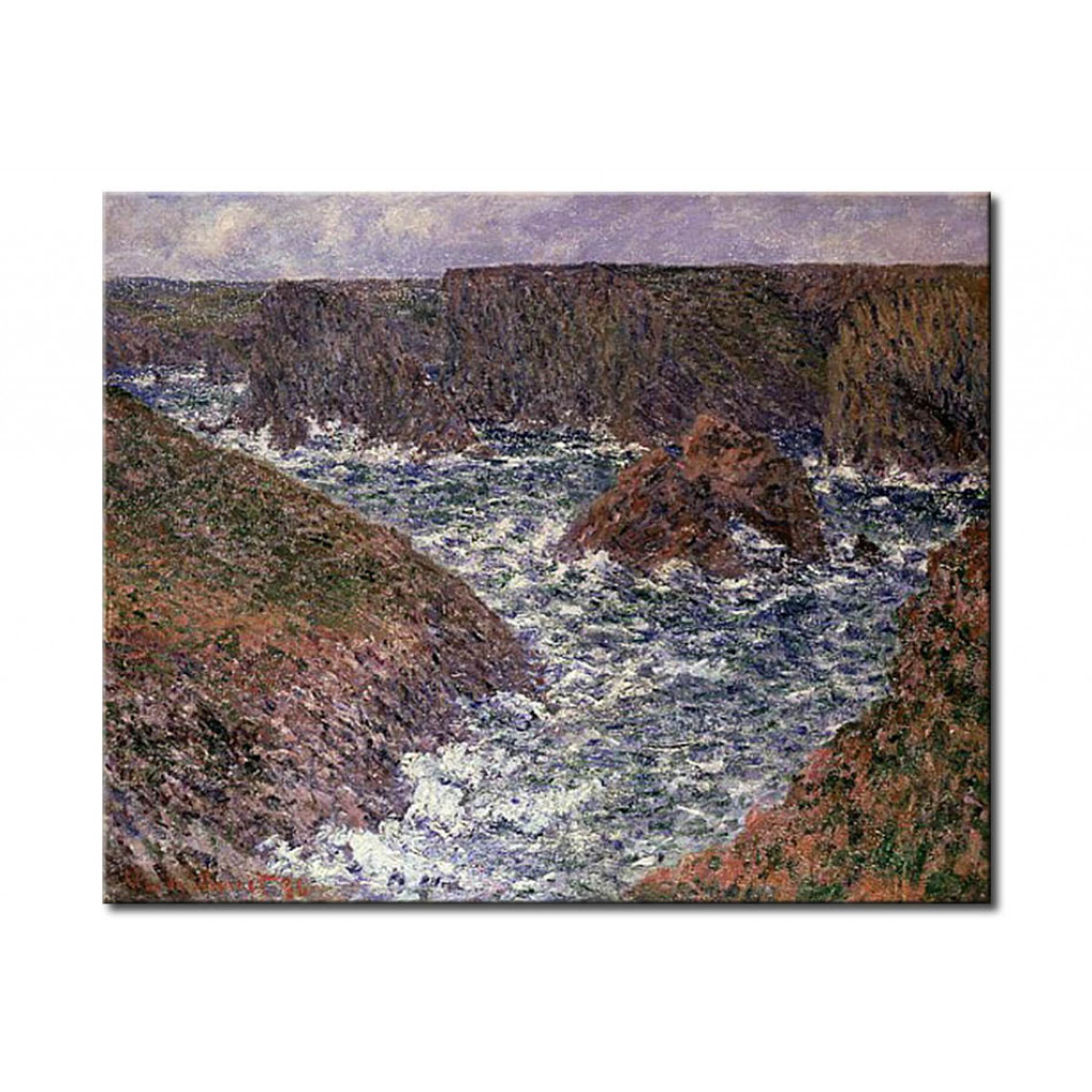 Schilderij  Claude Monet: Port Domois At Belle Ile