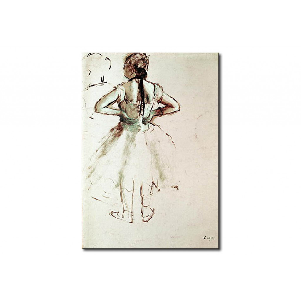 Schilderij  Edgar Degas: Dancer Viewed From The Back