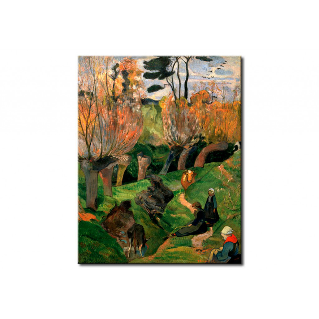 Schilderij  Paul Gauguin: Les Saules