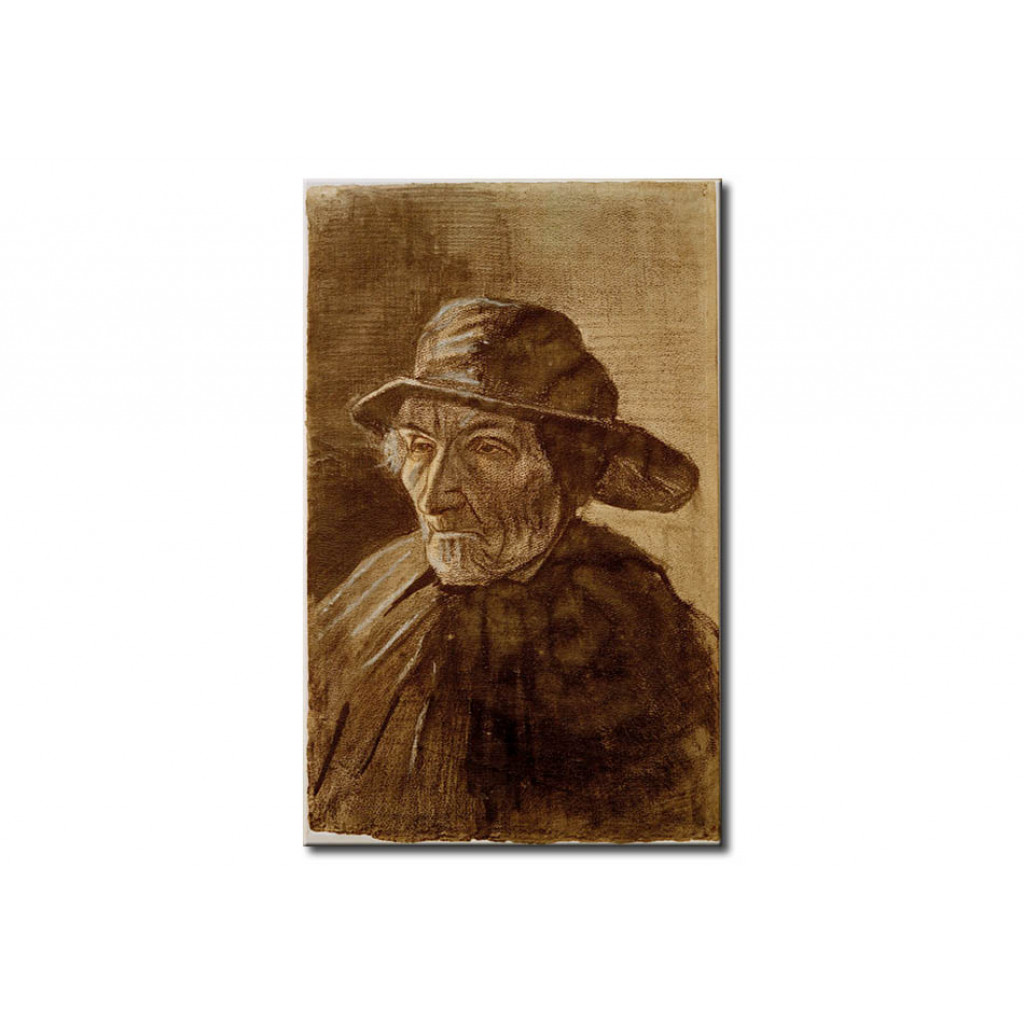 Schilderij  Vincent Van Gogh: Fisherman With A Sou'wester