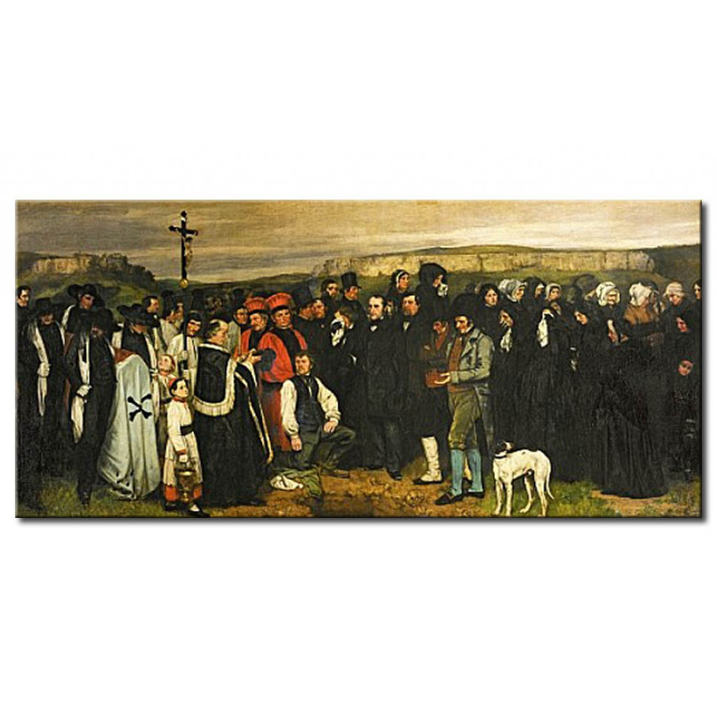 Schilderij  Gustave Courbet: Burial At Ornans