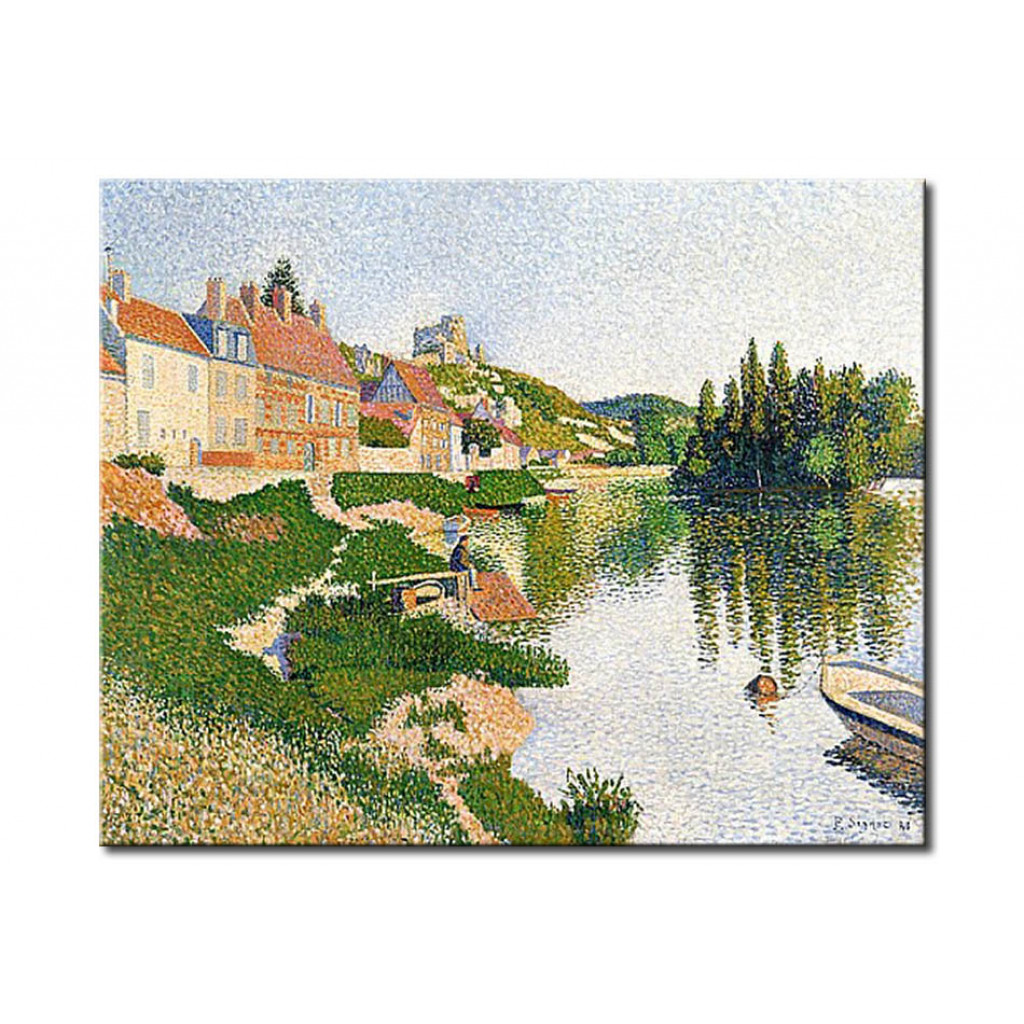 Schilderij  Paul Signac: The River Bank, Petit-Andely