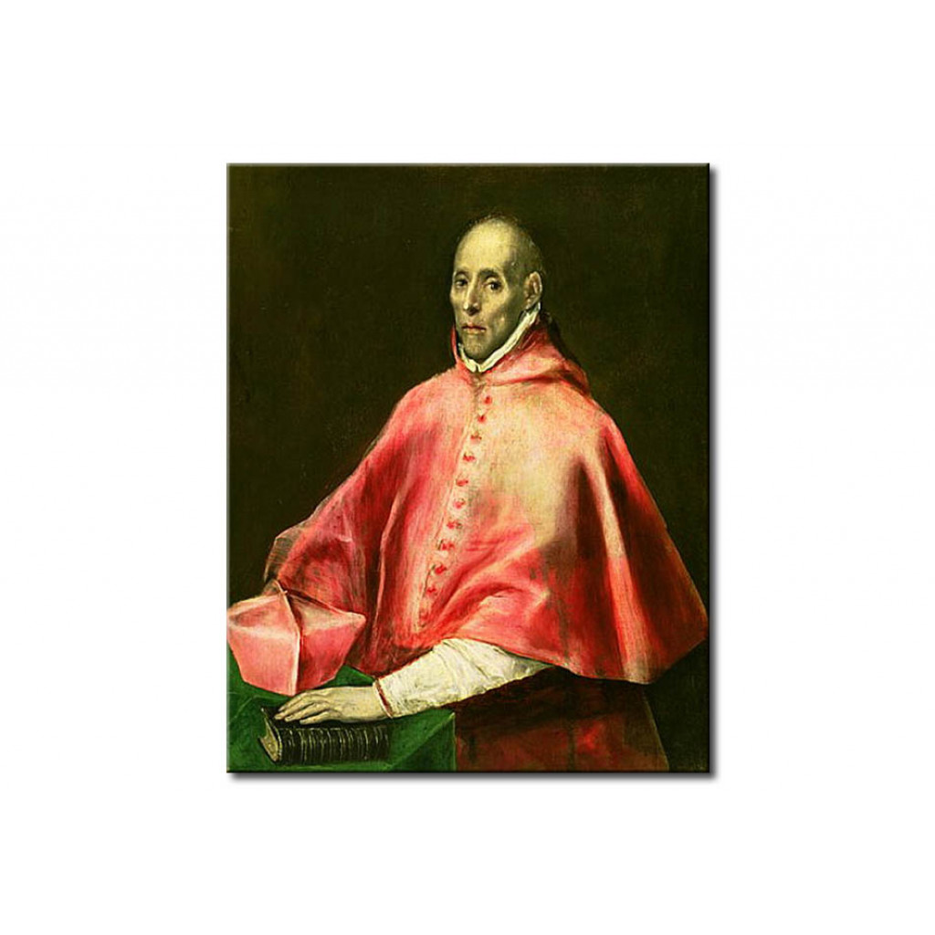 Schilderij  El Greco: Portrait Of Cardinal Juan De Tavera