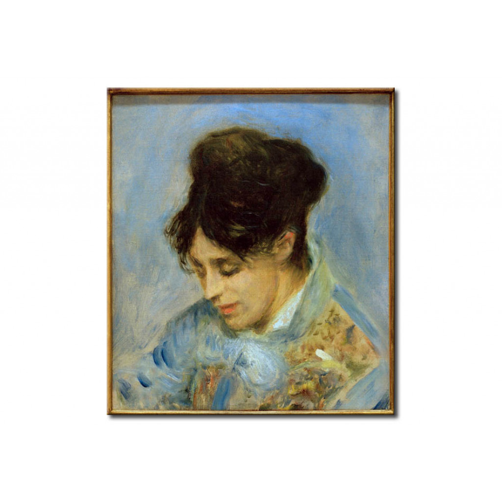 Schilderij  Pierre-Auguste Renoir: Portrait De Madame Claude Monet