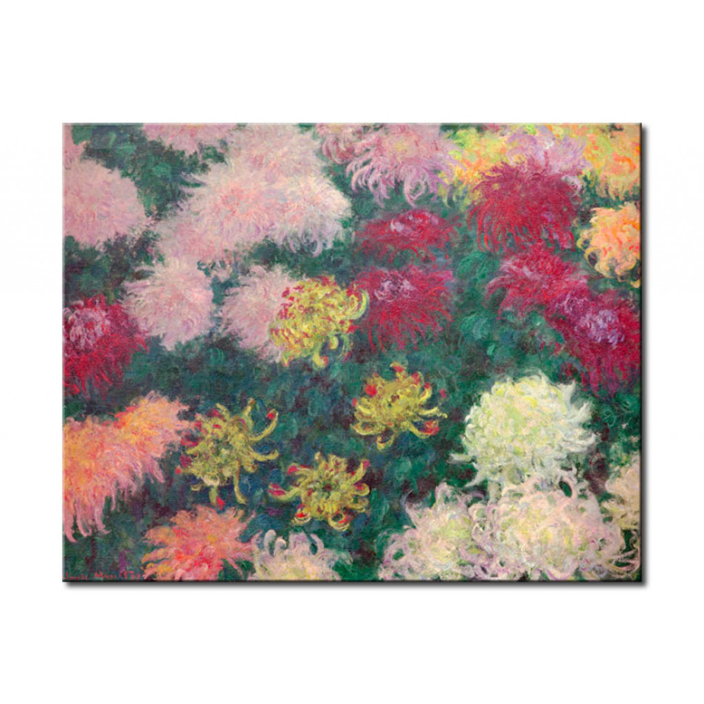 Schilderij  Claude Monet: Massif De Chrysanthèmes