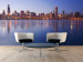 Wall Mural Downtown Chicago - architecture of a large city against a sunset background 59744